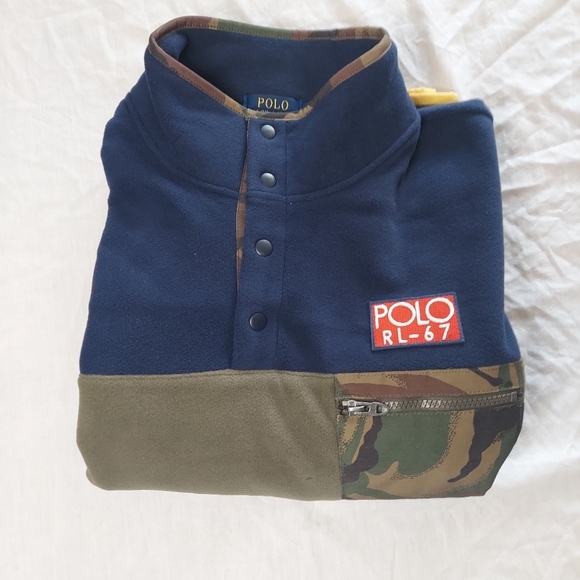 Polo Ralph Lauren Camo RLPC 67 Pullover Navy - Picture 5 of 5